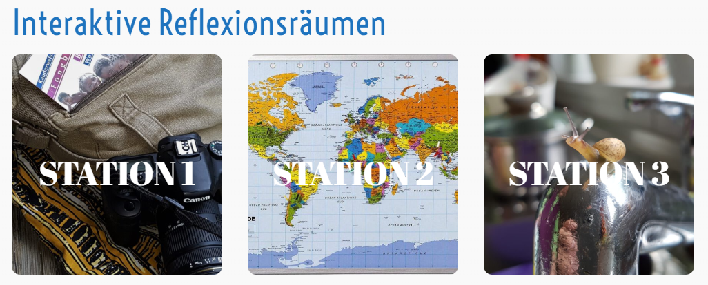 Stations in Self-reflections virtual room
