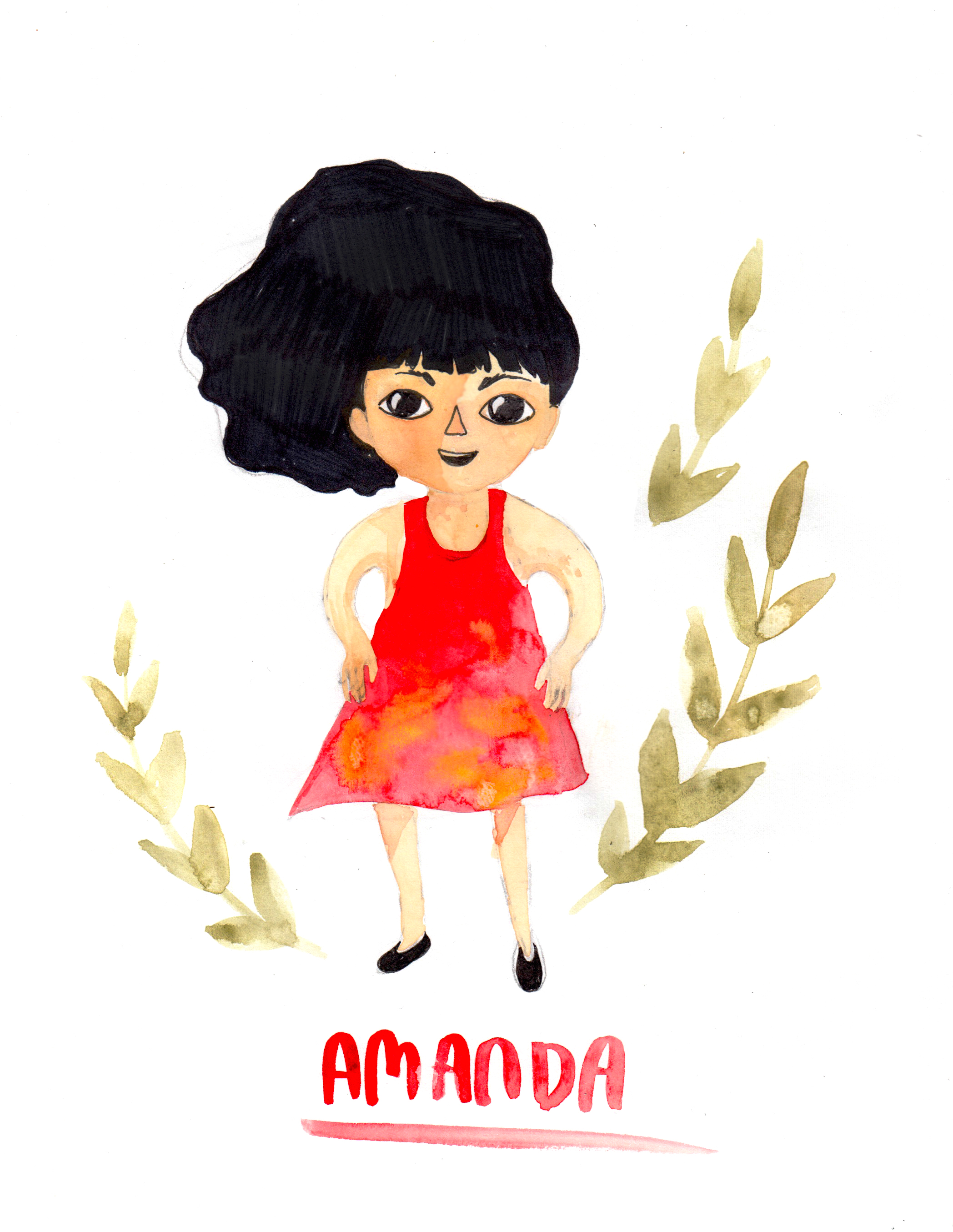 Character design for Amanda