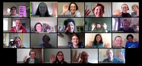 Online Zoom Meeting Group Photo
