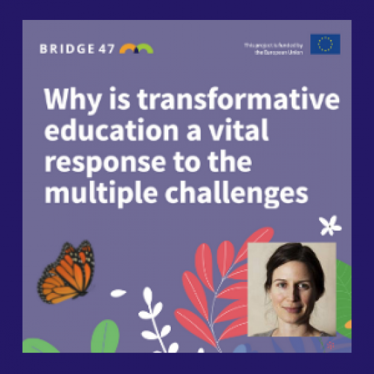 Why is transformative education a vital response to the multiple challenges of the future? 